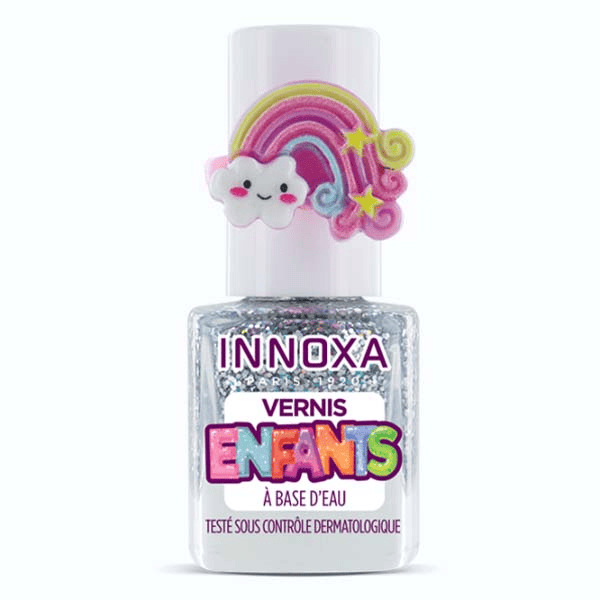 INNOXA Vernis à Ongles Enfants Arc en Ciel Pailleté 2