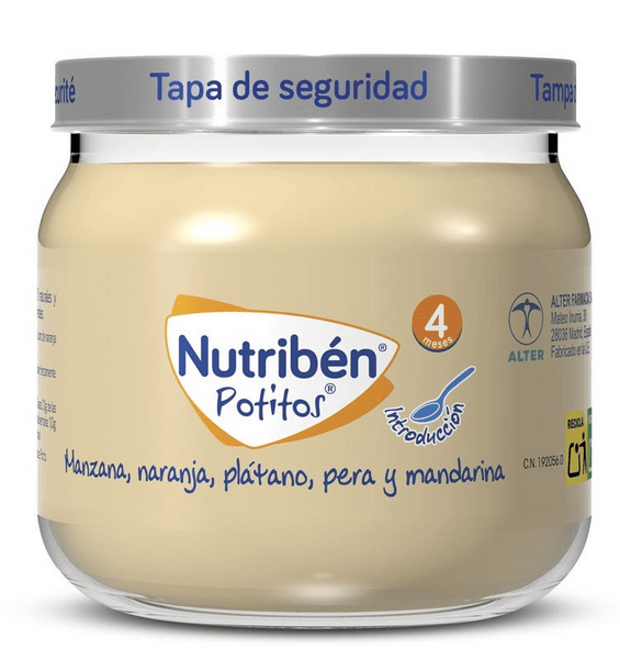 Nutribén Potito Inicio a las Multifrutas +4m 120 Gr
