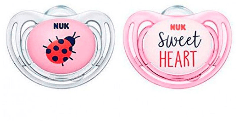 Nuk Freestyle 2 Chupetes Silicona 6-18m Rosas