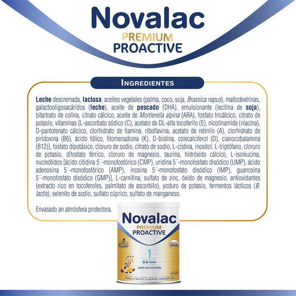 Novalac Premium Proactive 1 0-6m 800gr