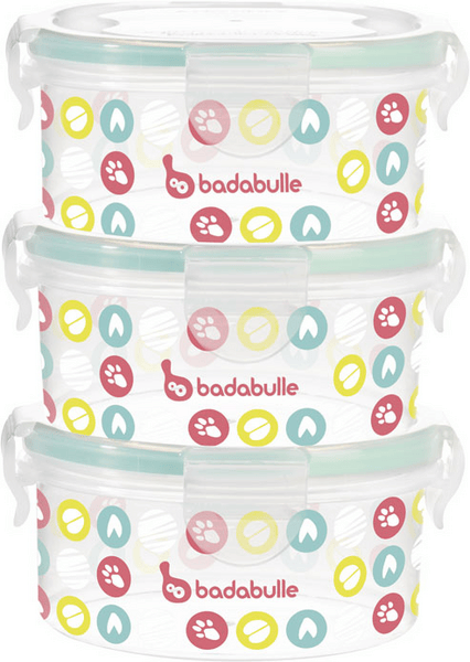 Badabulle Contenedores de Alimentos Herméticos 300 ml 3 uds