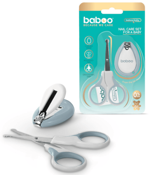 Baboo Set de Manicura Tijeras y Cortauñas Blue Haze +0m