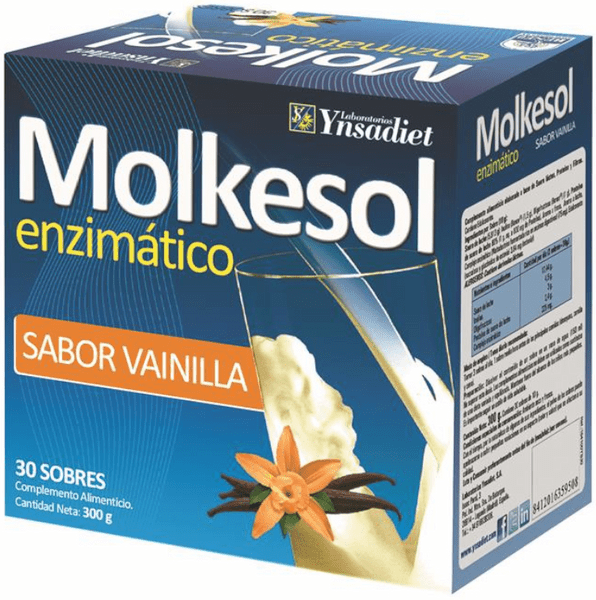 Ynsadiet Molkesol Enzimático Vainilla 30 Sobres