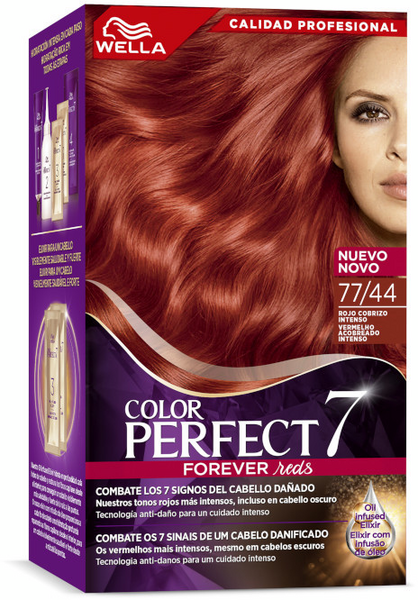 Wella Color Perfect - 77/44 Rojo Cobrizo Intenso