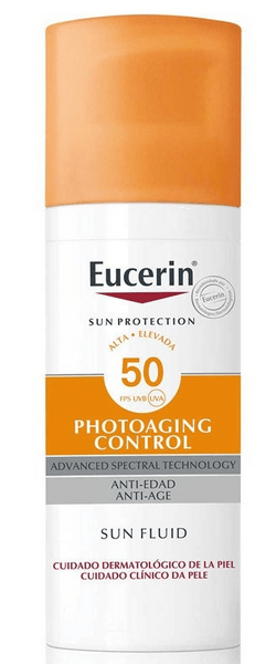 Eucerin Mujer Crema Fluido Solar Facial Anti-Edad Spf50+ 50 Ml