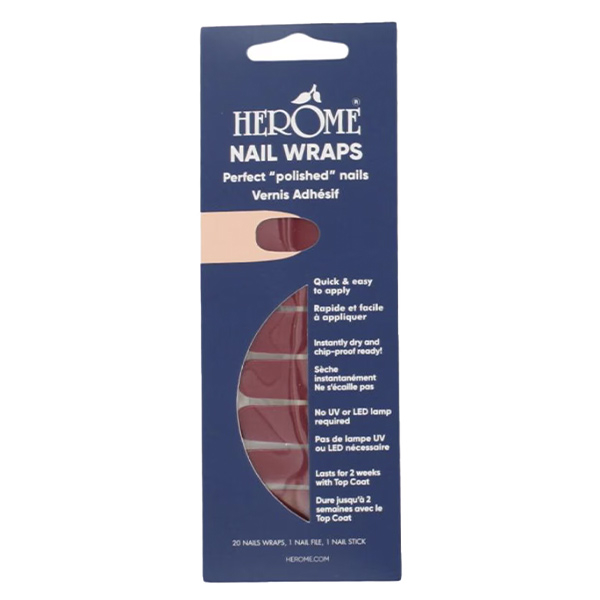 Nail Wraps red wine