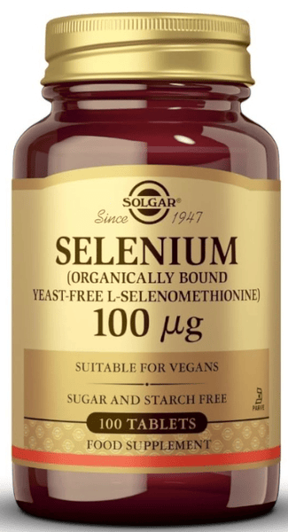 Solgar Selenio 100 mcg (sin levadura) 100 comprimidos