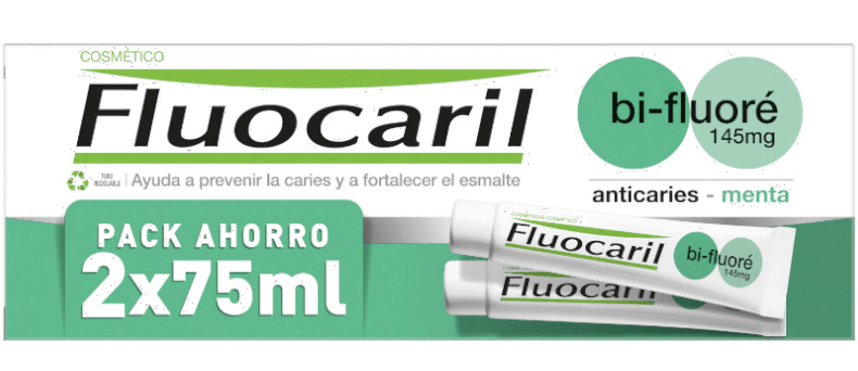 Fluocaril Pasta Bi-Flúor Menta 145mg Duplo 2x75ml