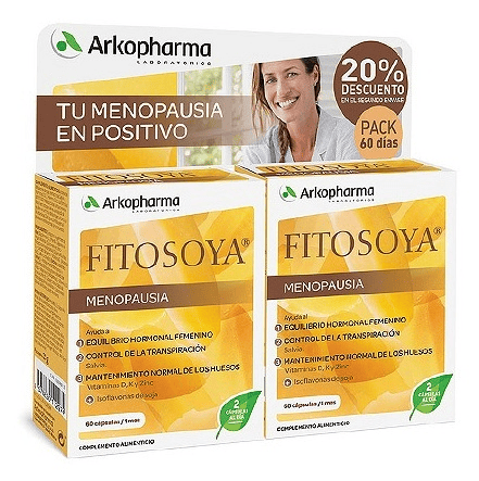 Arkopharma Fitosoya Menopausia 2x60 Cápsulas