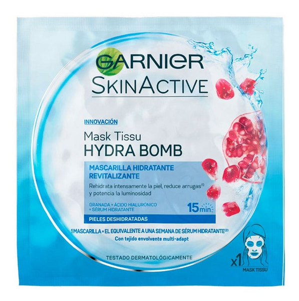 Garnier Skin Active Mascarilla Facial Tejido Hidratante Revitalizante 1 Unidad