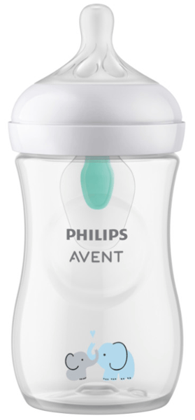 Philips Avent SCY673/81 Biberón Natural Response Airfree +1m 260 ml Elefante