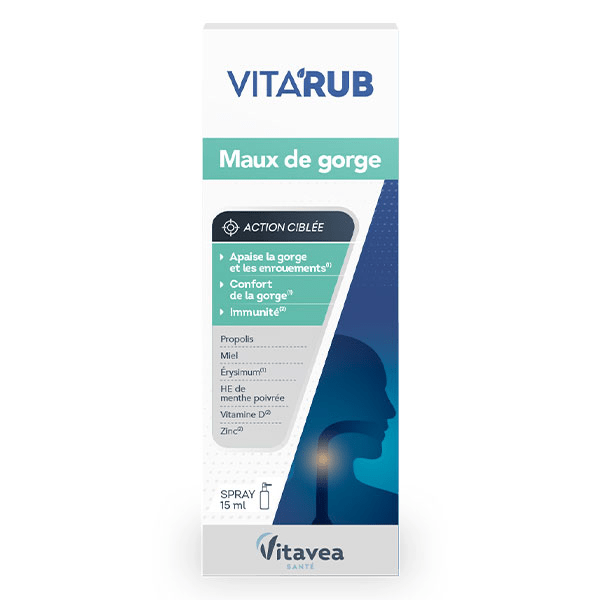 Vita'Rub Maux de gorge Spray 15ml 4
