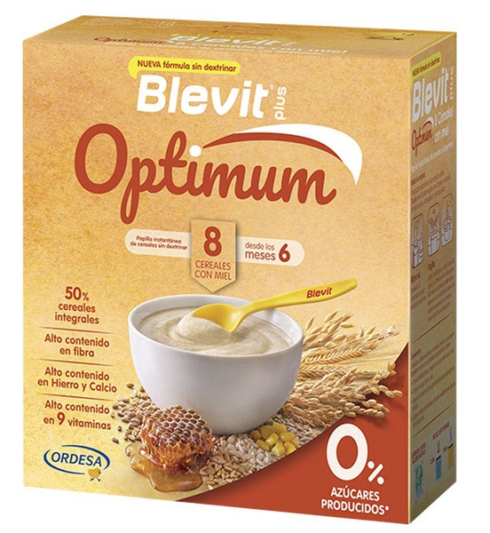 Blevit Plus Optimum 8 Cereales Miel +6m 400gr