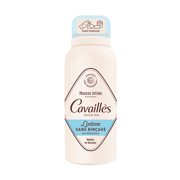 Cavaillès Mousse Intime Sans Rinçage Antibactérien 100ml 5
