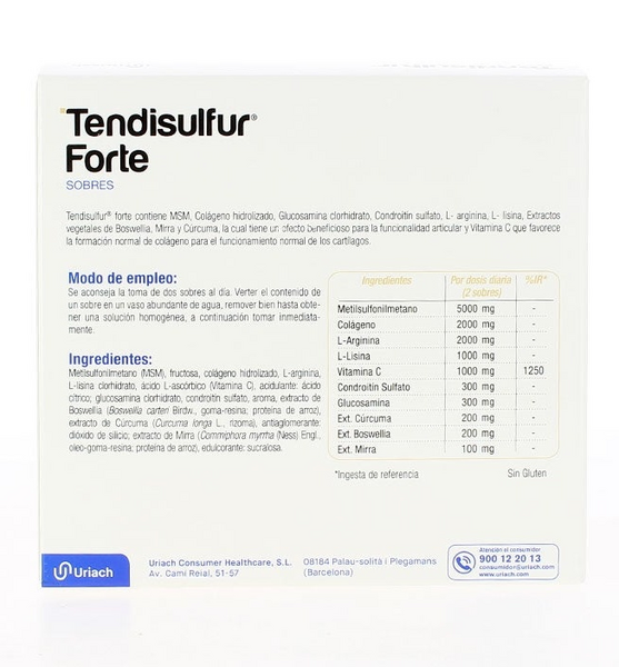 Tendisulfur Forte 28 Sobres