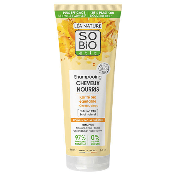 So'Bio Étic Cheveux Nourris Shampoing Karité & Cire de Jojoba Bio 250ml 3