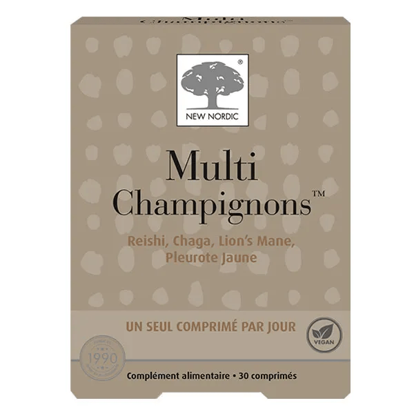 MultiChampignons concentration-immunité-antioxydant-digestion 30 comprimés 2