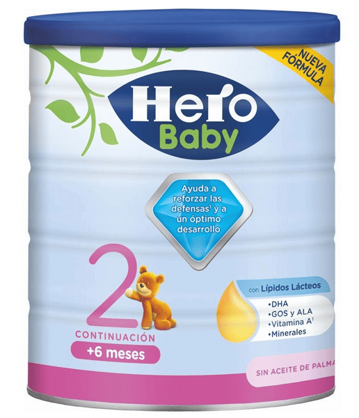 Hero Baby Leche 2 de Continuación hasta 12m  800 gr