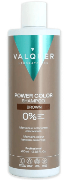 Valquer Power Color Champú Castaño 400 ml