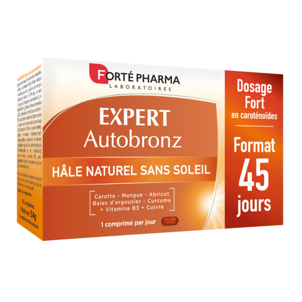 Forté Pharma Expert Autobronz Naturel Cuivre Curcuma - 45 comprimés