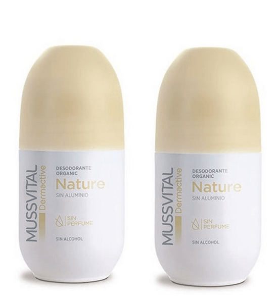 Mussvital Dermactive Desodorante Nature sin Aluminio 2x75 ml