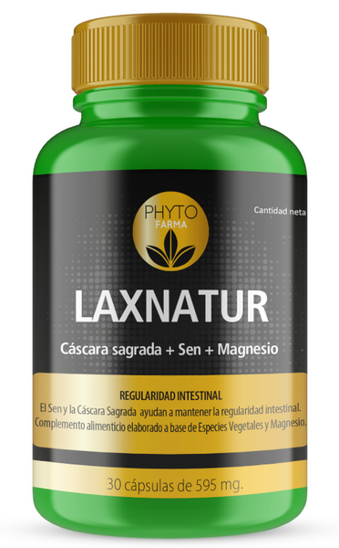 Phytofarma Laxnatur Cáscara Sagrada + Sen +Magnesio 30 Cápsulas