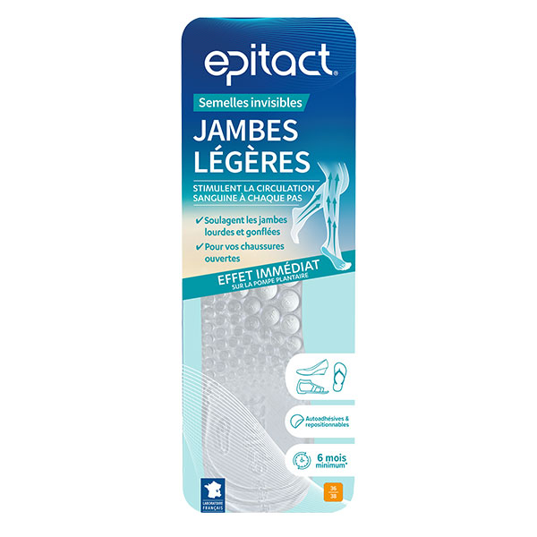 Semelles jambes légères Invisibles - taille 36/38