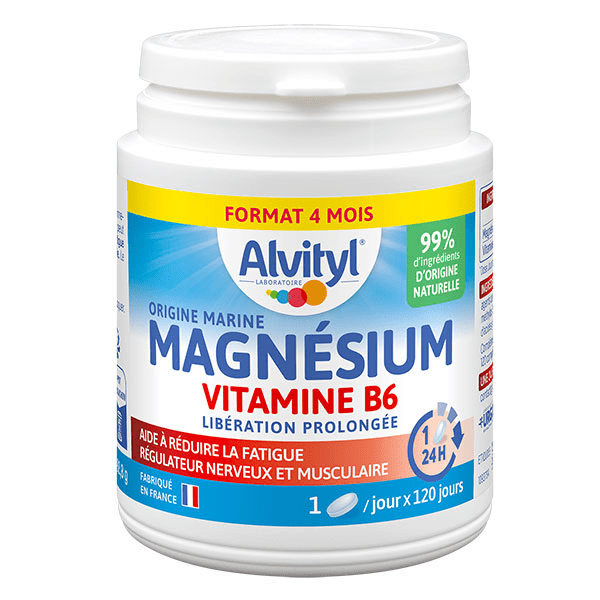 Magnésium Vitamine B6 Libération prolongée dès 12 ans 120 comprimés 3