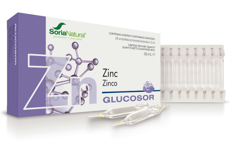 Soria Natural Glucosor Zinc 28 Ampollas