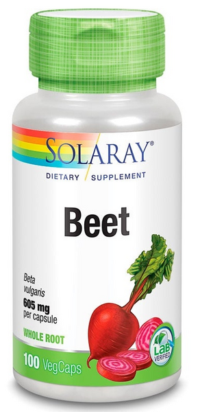 Solaray Beet Root Remolacha 100 Cápsulas Vegetales