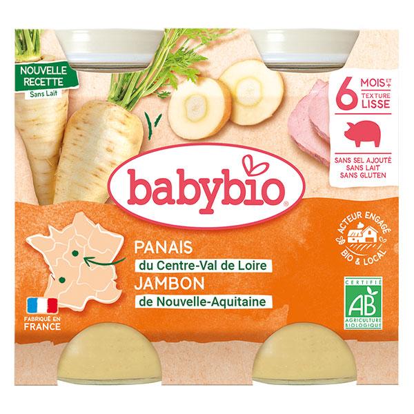 Repas Midi Pot Panais Jambon +6m Bio 2 x 200g 4