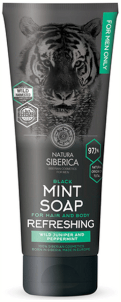 Natura Siberica Men Jabón de Menta Cabello y Cuerpo 200 ml