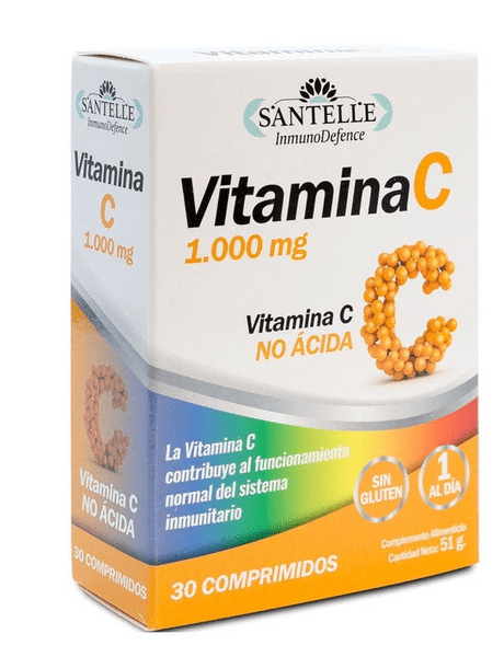 Santelle Vitamina C No Ácida 30 Comprimidos