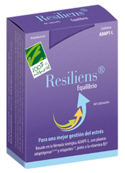 100% Natural Resiliens Equilibrio 60 Cápsulas