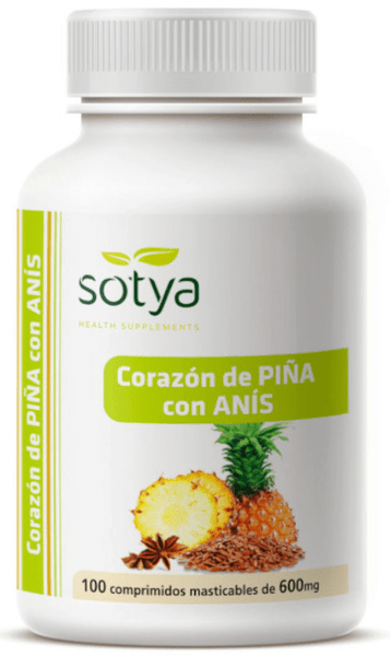 Sotya Corazón De Piña Y Anís 600 Mg 100 Comprimidos