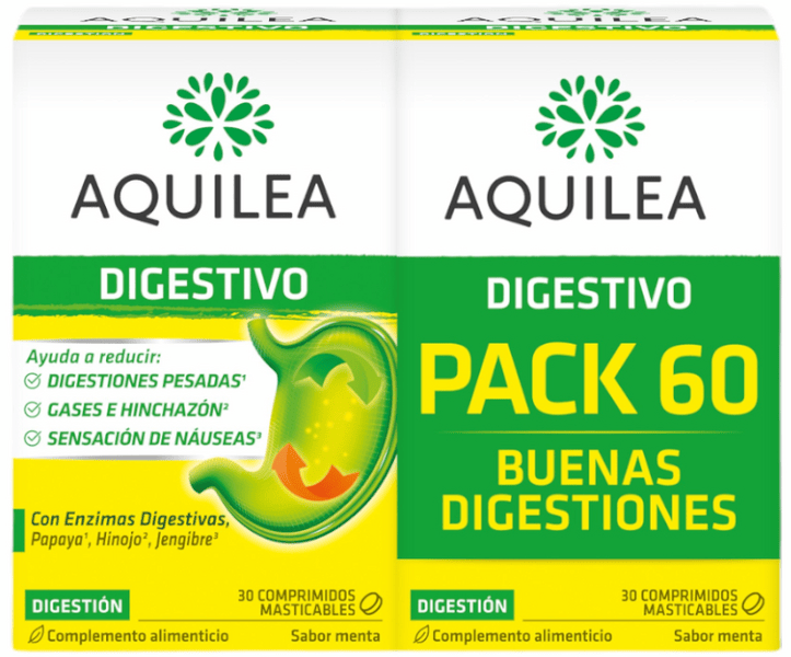 Aquilea Digestivo 2x30 Comprimidos Masticables