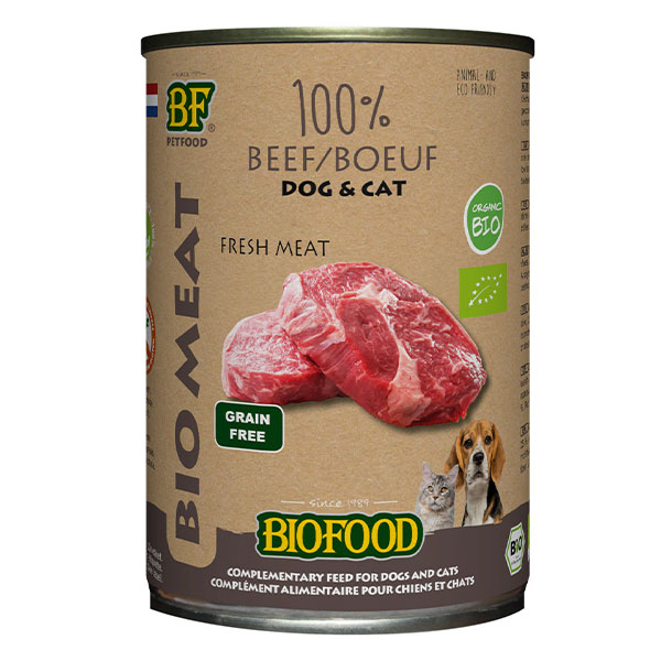 100% viande de boeuf Bio - Boîte de 400g