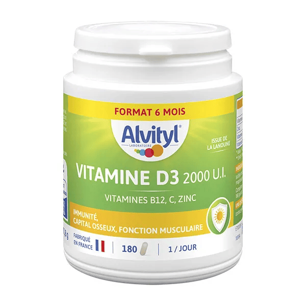 Vitamine D3 2000 UI Boîte de 180 Comprimés 2