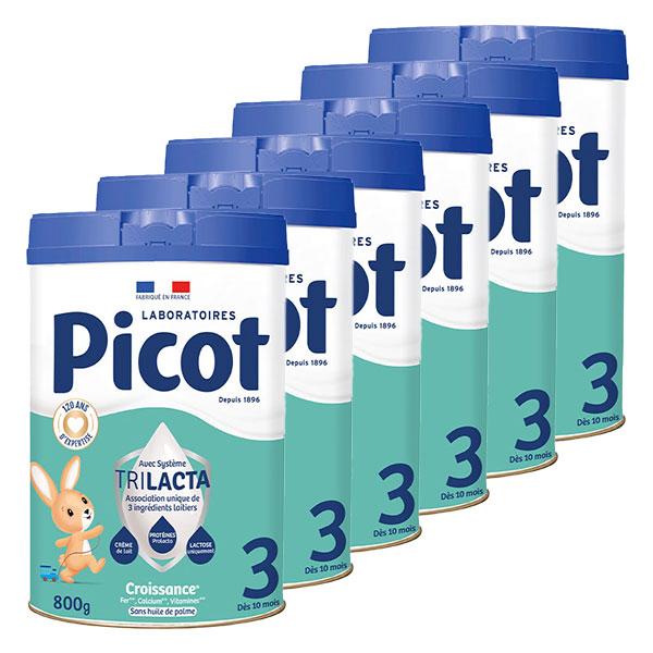 Croissance Nature Lait infantile 3ème Age 800g - Lot de 6