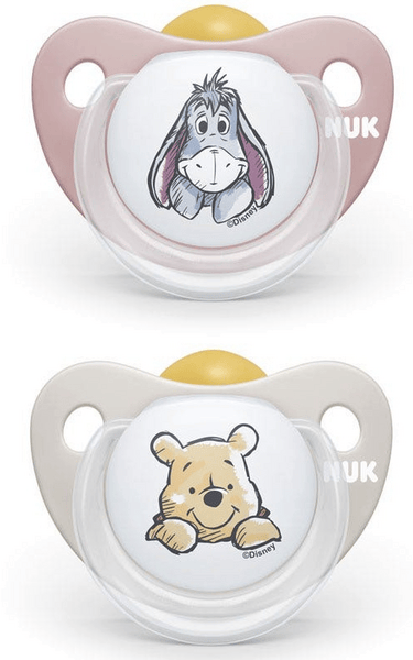 Nuk Trendline Chupete Látex Winnie the Pooh 18-36m Beig y Rosa 2 uds
