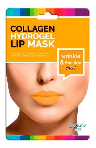 Beauty Face Máscara Colágeno Labios Antiarrugas Oro ÁcHialurónico