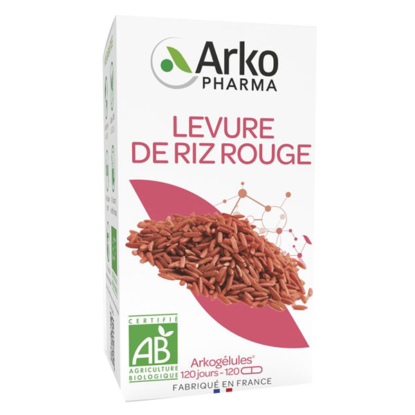 Arkogélules Levure de Riz Rouge Bio 120 gélules
