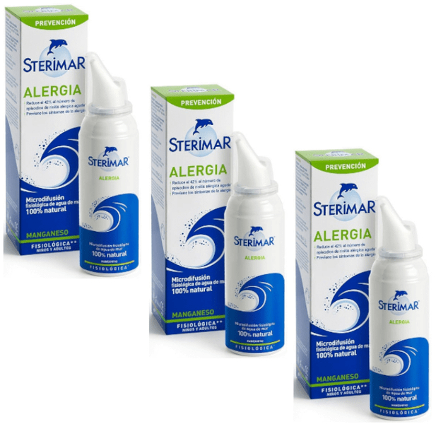 Sterimar Alergia Manganeso Agua de Mar 3x100 ml
