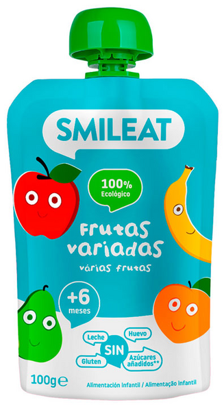 Smileat Pouch Frutas Variadas Ecológico 100 g