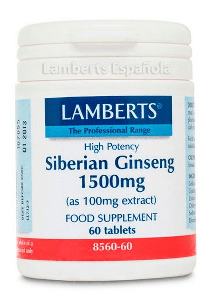 Lamberts Ginseng Siberiano 1500Mg 60 Comprimidos
