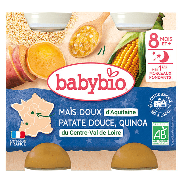 Bonne Nuit Maïs Doux Patate Douce Quinoa Bio 2 x 200g 4