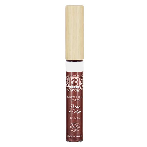 So'Bio Étic Shine & Color Baume Huile Lèvres N°41 Rose Précieux Bio 5ml