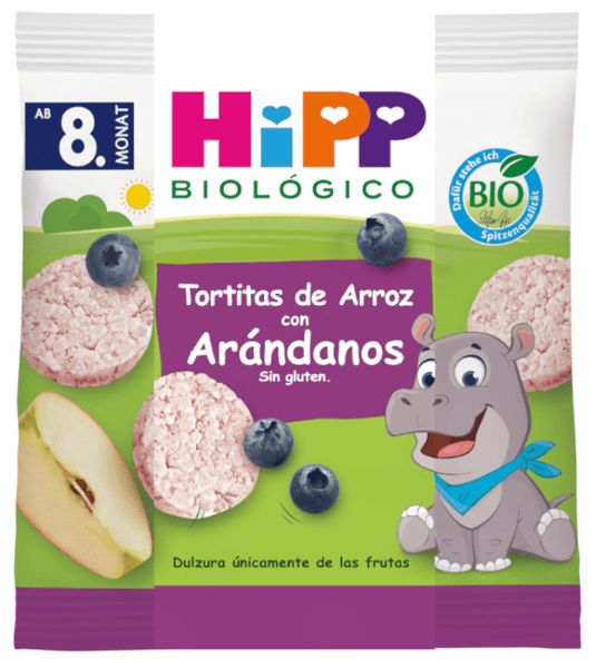 Hipp Tortitas De Arroz Con Arándanos Bio +8m 30 gr