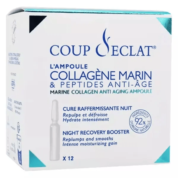 Coup d'Eclat Concentré Energétique Anti-Age au Collagène Marin 12 ampoules 2