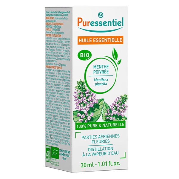 Huile Essentielle Menthe Poivrée Bio 30ml 3